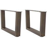  Noge za klub stolić V-oblik 2 kom Prirodni čelik 50 x (30-31,3) cm Čelik | Shoptok.si