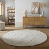 Flair Rugs Bež ručno rađen vunen okrugao tepih ø 160 cm Shard – | shoptok.hr