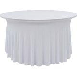  Rastezljive navlake za stol 2 kom duge 180 x 74 cm bijele Cijene