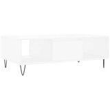  Stolić za kavu bijeli 104 x 60 x 35 cm od konstruiranog drva | Eponuda.com
