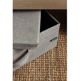 Bigso Siva tekstilna škatla za shranjevanje s pokrovom 46x56x16 cm Soft Storage Low – | Shoptok.si
