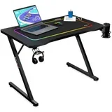 Hero 1.8 Crni 100x60cm Gaming sto
