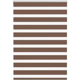 vidaXL Zebra senčilo rjave 110x150 cm tkanina širina 105,9cm poliester | Shoptok.si