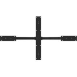 Noga blagovaonskog stola u obliku pauka crna 120x68x(72-73) cm čelik | shoptok.hr