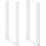  Noge za barski stol U-oblika 2 kom Bijele 60 x (100-101) cm Čelik | shoptok.hr