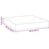  Paletni podni jastuk od tkanine 60 x 60 x 6 cm crni | shoptok.hr