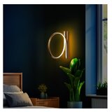 Opviq LED stenska svetilka v zlati barvi ø 30 cm Halka – Cene