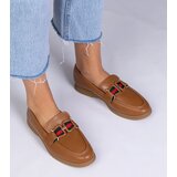 Gemre Brown eco-leather moccasins with Kalenda ornament Cijene