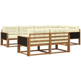  Set vanjskih sofa 8 pcs Prirodna i krem | Eponuda.com