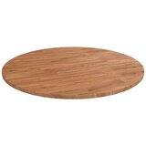  Okrugla stolna ploča smeđa Ø 80 x 1,5 cm tretirana hrastovina | shoptok.hr