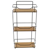 Tendance polica za kupatilo 3 nivoa 57x26,5x11,5cm metal bambus 9163237 | Eponuda.com