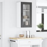  Zidni stakleni ormarić Crna 40 x 31 x 80 cm Konstruirano drvo | shoptok.hr
