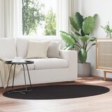 vidaXL Tepih ""HUARTE"" Crna 120x170 cm Oval | shoptok.hr