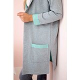 Kesi Two-tone cape with hood mint+gray | Eponuda.ba