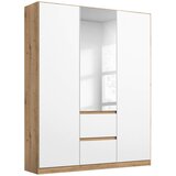 Rauch Möbel omara s klasičnimi vrati, srebrne barve, bela, hrast artisan | Shoptok.si