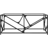  Stolić s prozirnom staklenom površinom 98,5x50x41 cm čelik | shoptok.hr