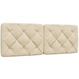 vidaXL Vzglavna stranica krem 120 cm blago Cene
