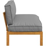  Set sofe s jastukom Siva 120 x 92 x 69 cm Čvrsto drvo akacije | shoptok.hr