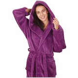 DecoKing vijoličen unisex kopalni plašč iz mikrovlaken Robby, velikost XS Cene