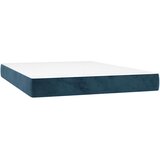  box spring s madracem LED tamnoplavi 140x190 cm baršun | shoptok.hr