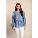Fenzy Plus Size Bluza Dugih Rukava, Svijetloplava | shoptok.hr