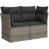  Set sofe 6 kom. Siva i tamno siva Poli Rattan i čelik | shoptok.hr