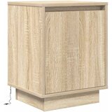  Noćni ormarić s LED svjetlima boja hrasta sonome 38x34x50 cm | Eponuda.ba