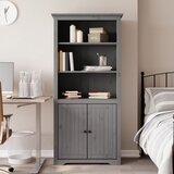 vidaXL Knjižna omara BODO siva 80x40x172 cm trdna borovina | Shoptok.si