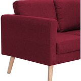  2-dijelni set sofa od tkanine crvena boja vina | shoptok.hr