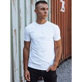 DStreet T-shirt męski z nadrukiem biały Cene