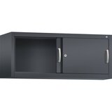 C+P ACURADO zgornja omarica z drsnimi vrati, VxŠxG 500 x 1200 x 400 mm, črno sive barve | Shoptok.si