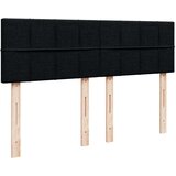 vidaXL Box spring postelja z vzmetnico črna 160x200 cm blago | Shoptok.si