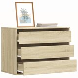  Kutna komoda s ladicama boja hrasta sonome 80x41x58 cm drveni | shoptok.hr