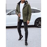 DStreet Kurtka męska zimowa z kapturem zielona | Shoptok.si
