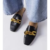 Gemre Black flip-flops with chain Hickory | Shoptok.si