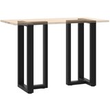  Noge za barski stol T-oblika 2 kom crne 50x35x(90-91) cm čelik | shoptok.hr