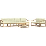  Set vanjskih sofa 6 kom. Bijela i krem | shoptok.hr