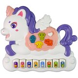  Interactive Piano Unicorn Sound Animals Vehicle Sounds Melodies White | Shoptok.si