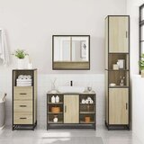 vidaXL 3-dijelni set kupaonskog namještaja boja hrasta sonome drveni | shoptok.hr