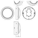 Philips 911401861484 Zidna lampa projectline mount rnd 1400lm 4000k ( 20548 ) | ePonuda.com