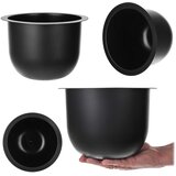 KADAX Loft okrogel vložek za cvetlični lonec za gredice, črne barve 24 cm, (5000352871) | Shoptok.si