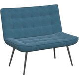 vidaXL klop Modra 110x74x84 cm Žamet, (21830231) | Shoptok.si