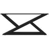  Noge za klub stolić 2 kom Crne 70 x (30-31,3) cm Čelične | shoptok.hr