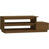 Maison Chic Klubska mizica - kavna mizica - Nizka mizica medeno rjava 120x50x40,5 cm trdna borovina, (21753952) Cene