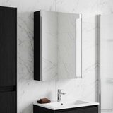  Kupaonski ormar s ogledalom Crni hrast 53,5 x 15,5 x 70 cm | shoptok.hr