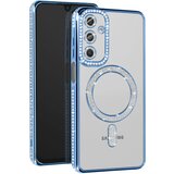 AVIZAR Diamantno ohišje za Samsung Galaxy A16 MagSafe Obris Strass, Svetlo modra, (5000014319) | Shoptok.si