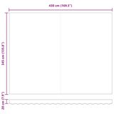  Zamjensko platno za tendu Bež 430 x 345 cm Poliester | shoptok.hr