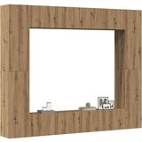  8 kosov stenske TV omarice Artisan Oak Engineered Wood, (21703643) | Shoptok.si
