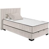 MID.YOU POSTELJA Z VZMETNICO 120 cm x 200 cm , tekstil, leseni material bež | Shoptok.si
