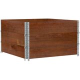  Okviri za palete 3 kom smeđi 100x100 cm od masivne borovine | shoptok.hr
